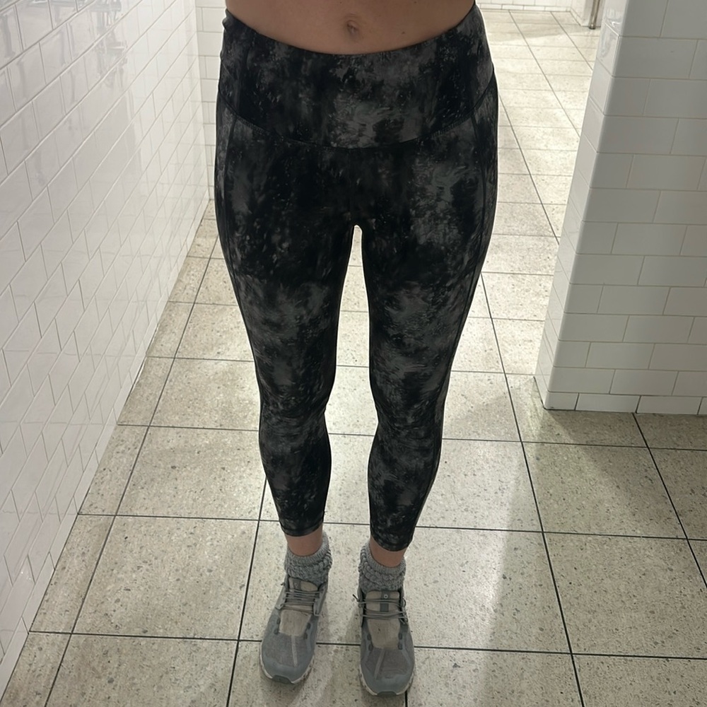 Size small marble workout pants